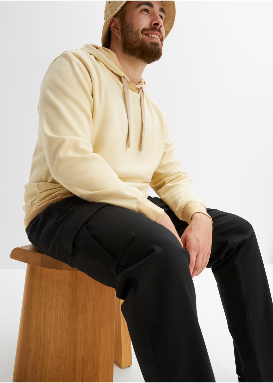 Pantalon fonctionnel étanche en twill extensible avec poches cargo, Straight