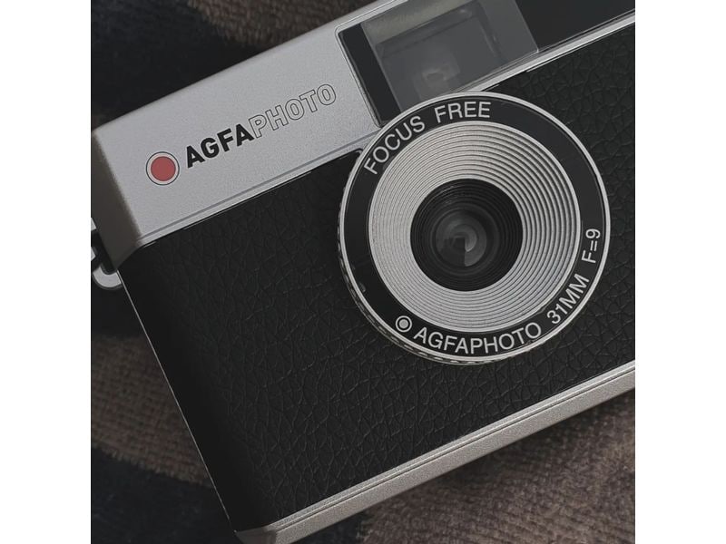 Agfa Analogkamera 35 mm - Schwarz Wiederverwendbare 35 mm Analogkamera