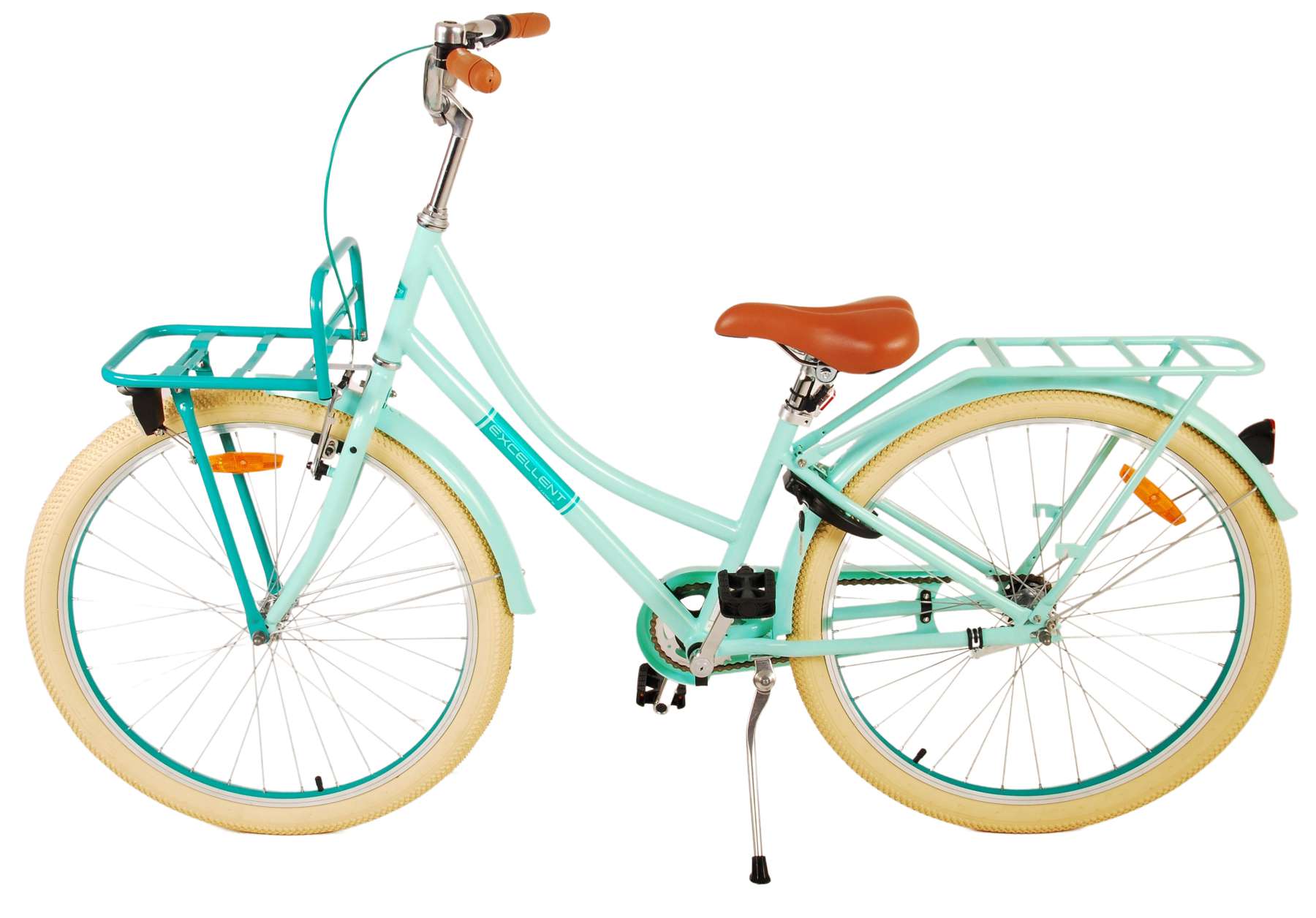 TPFSports Excellent Kinderfahrrad - Mädchen - 26 Zoll - Rücktritt + Handbremse - Grün