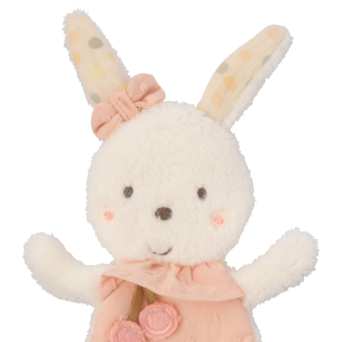 Topomini Baby Knistertier im Hasen-Design weiss
