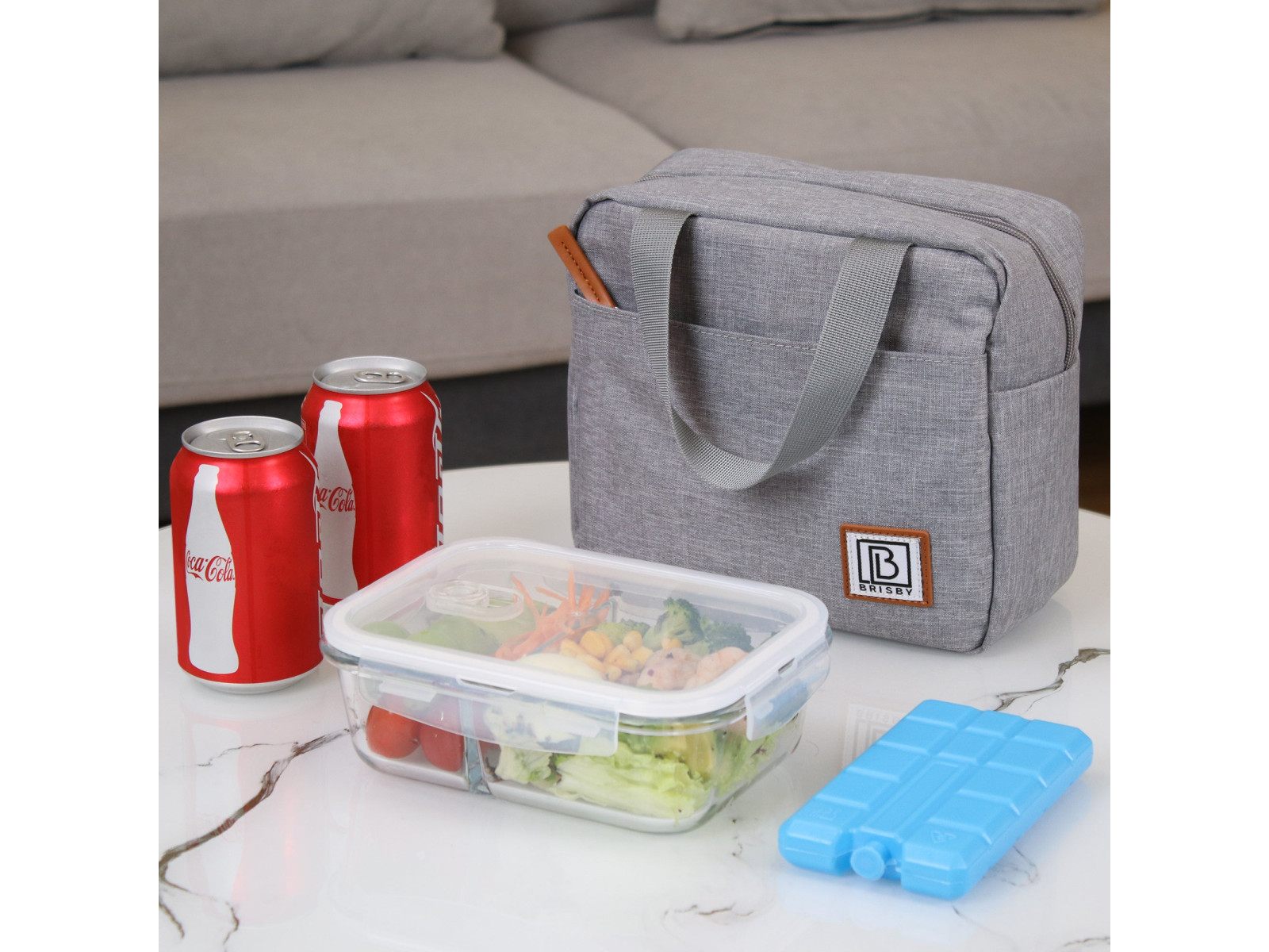 Brisby 4 liter koeltas - Light Grey