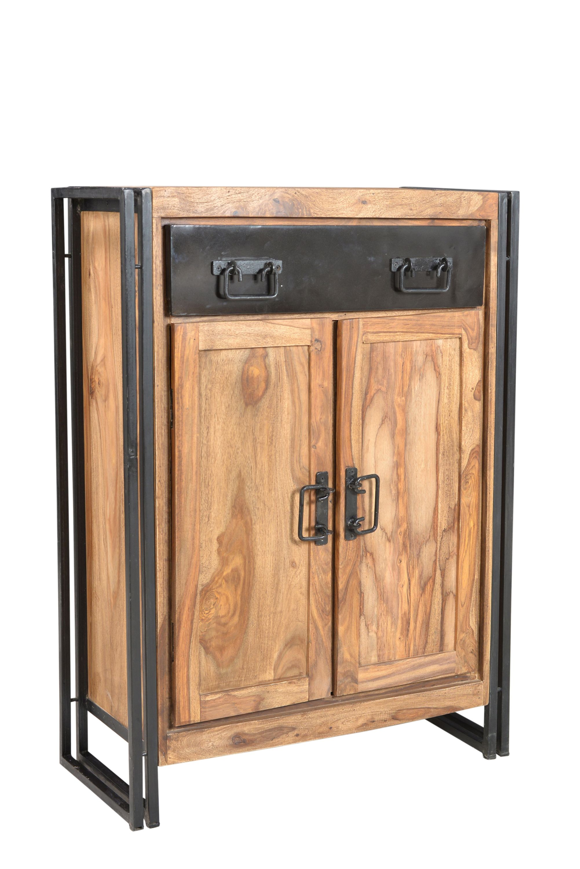 Highboard Panama Akazie natur Kommode Sideboard Wohnzimmer Esszimmer Schrank