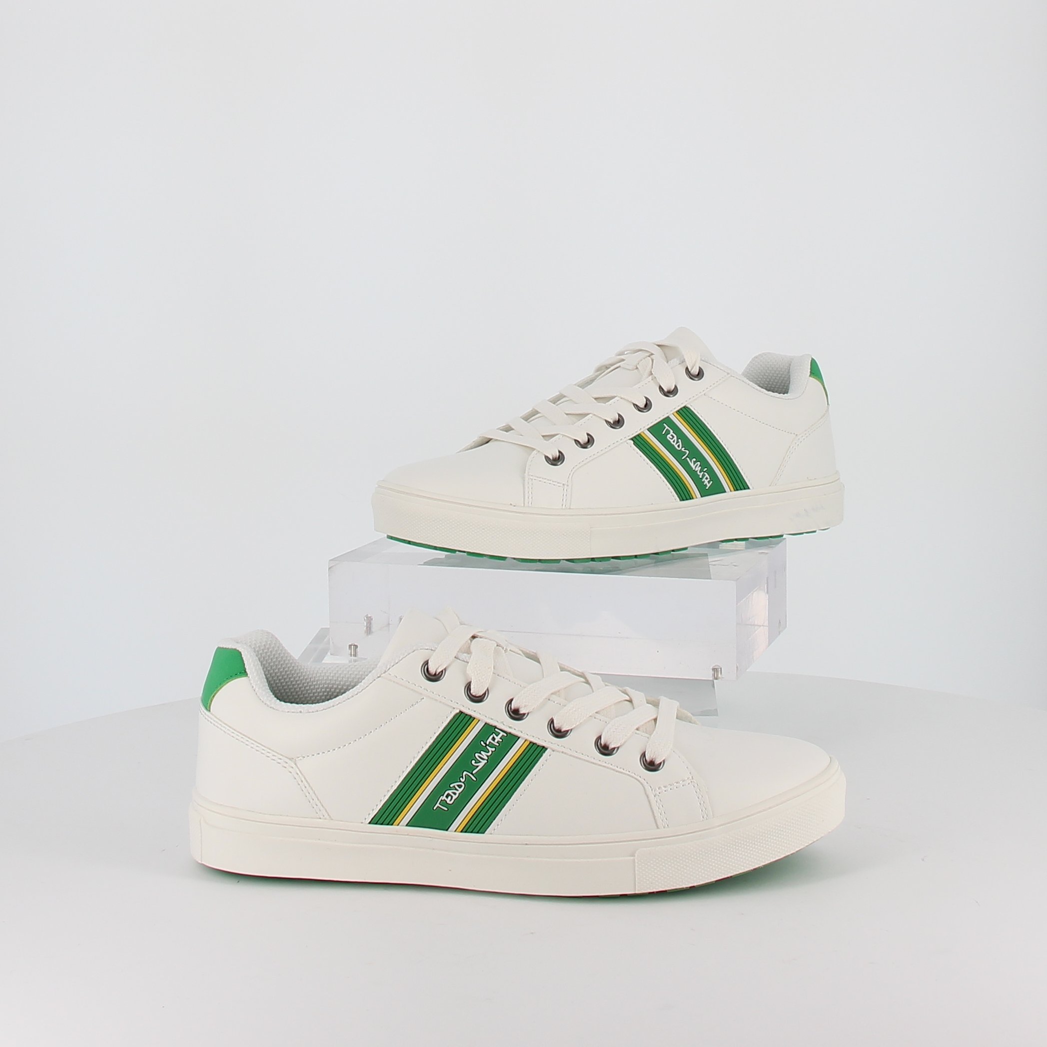 TEDDY SMITH - Baskets FAVORI blanc vert