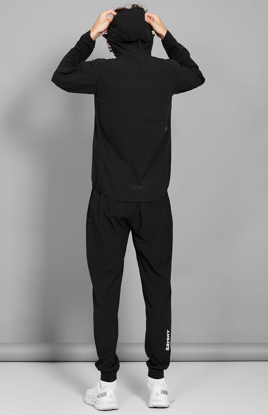 Clean Pace Flex Hooded Jacket Herre 901/Black