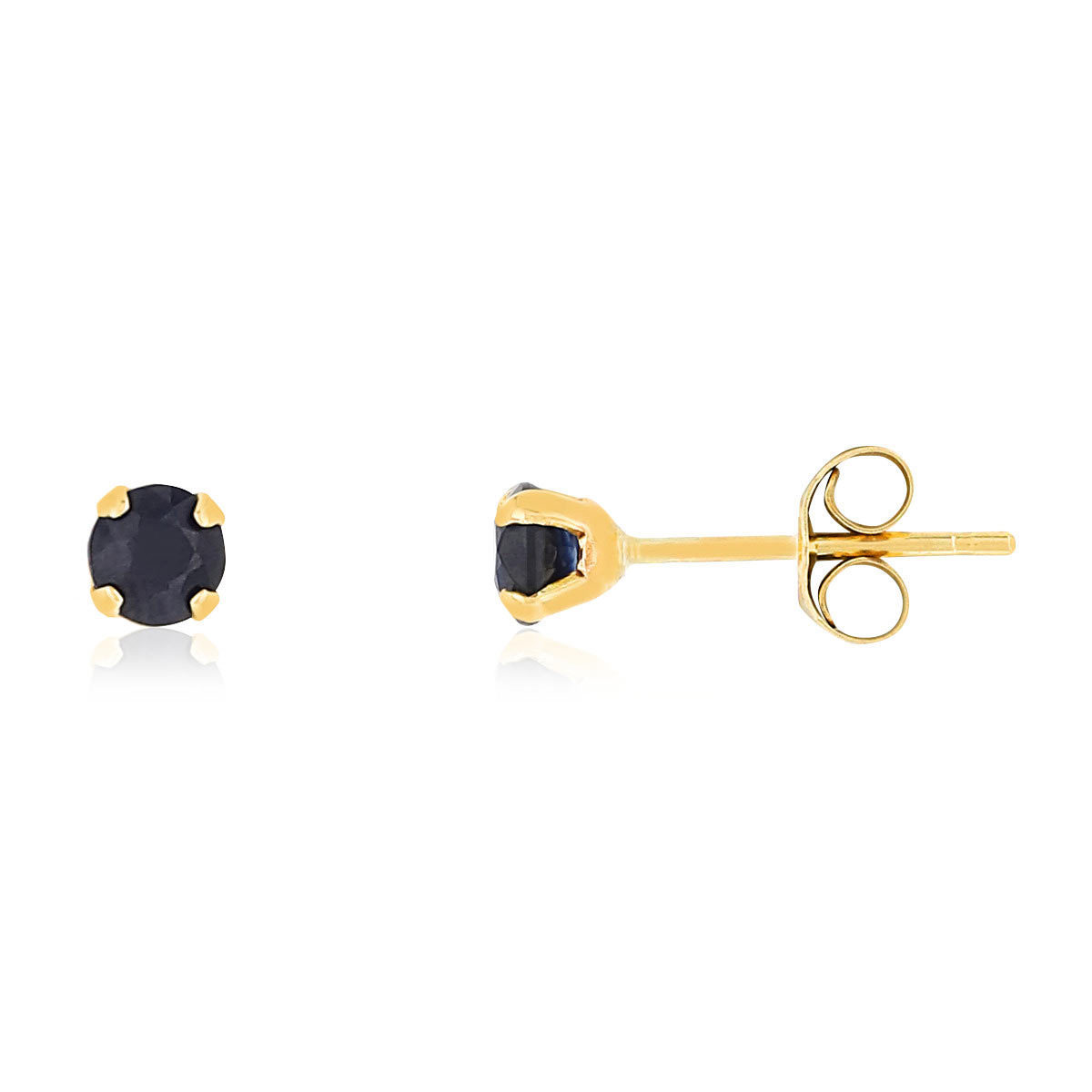 Boucles d'oreilles or jaune 750 saphirs