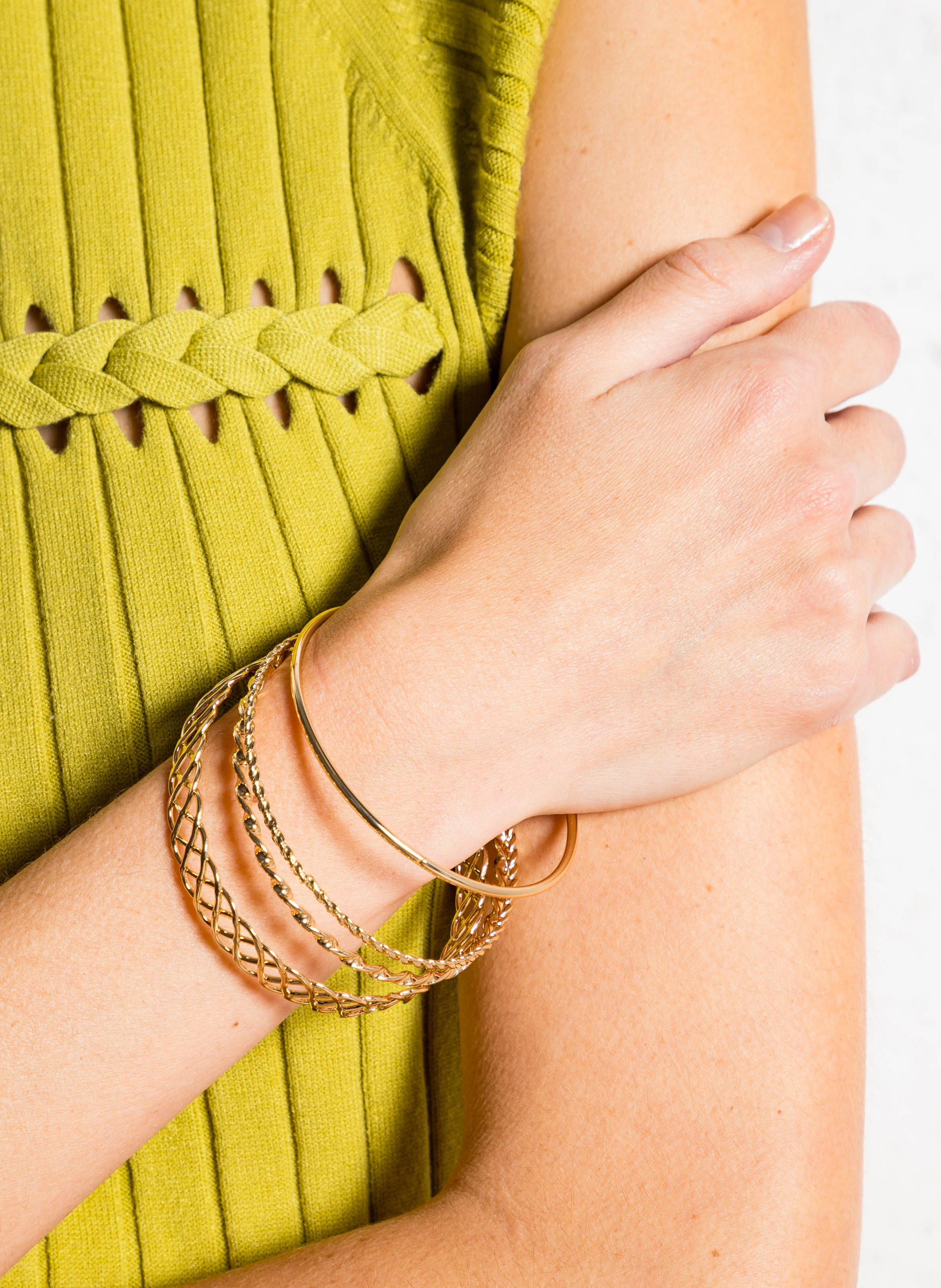 Lot de bracelets | Doré