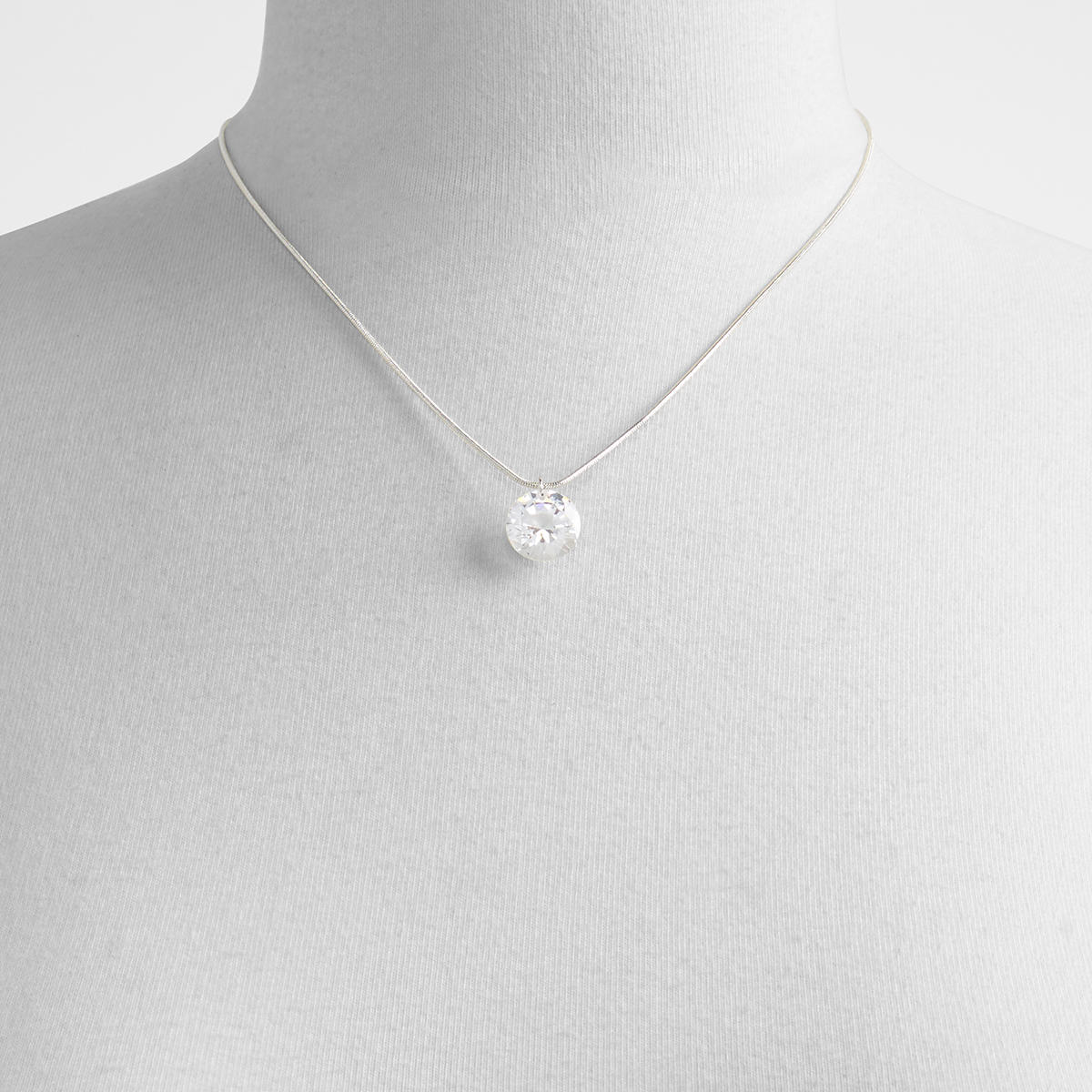 Mealonna Silver-Clear Multi Women Necklaces