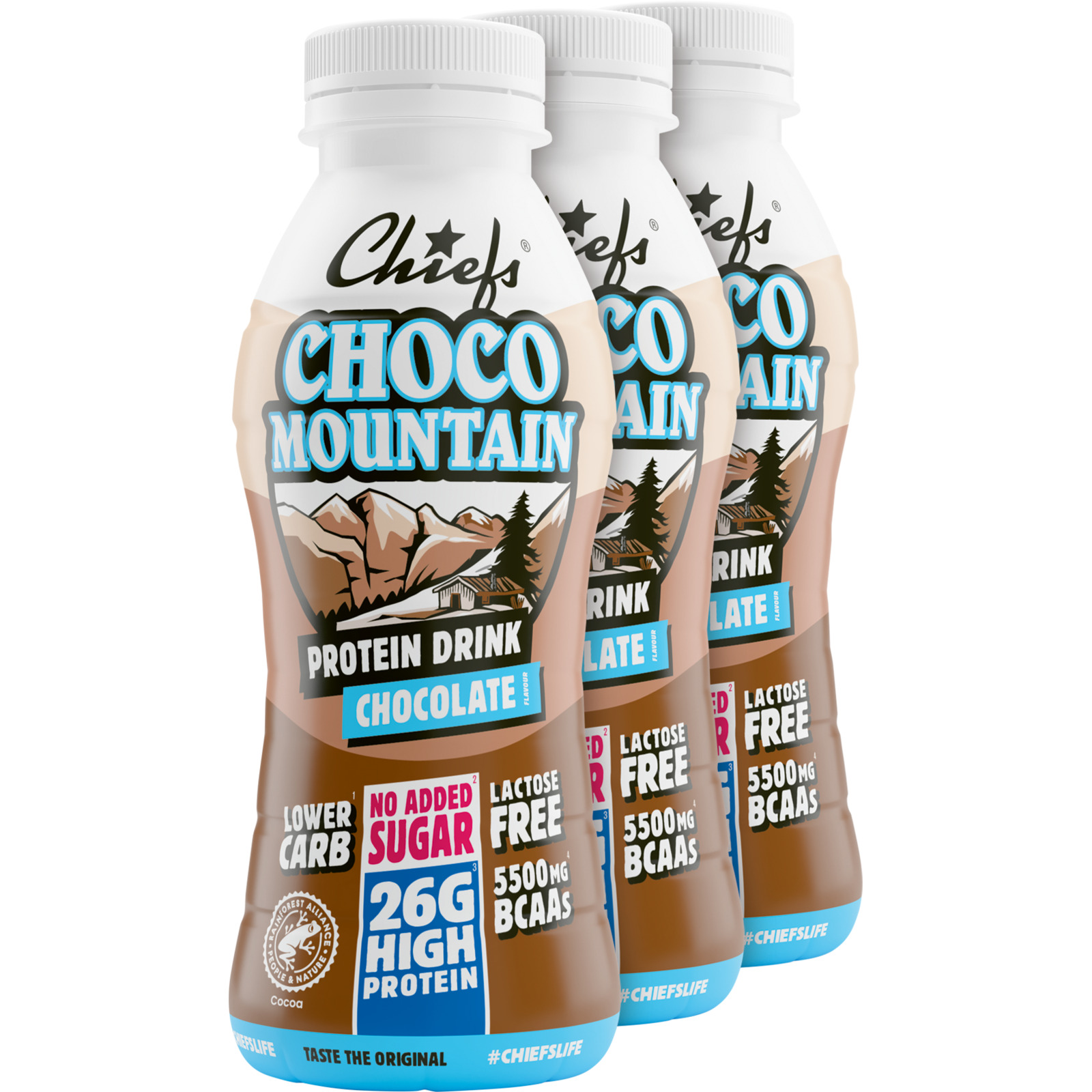 Chiefs Choco Mountain Milk Protein Drink 3 x 330 ml