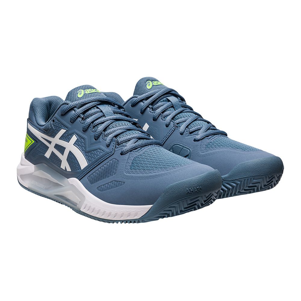 Asics GEL-CHALLENGER 13 CLAY - Chaussures tennis Homme steel blue/white