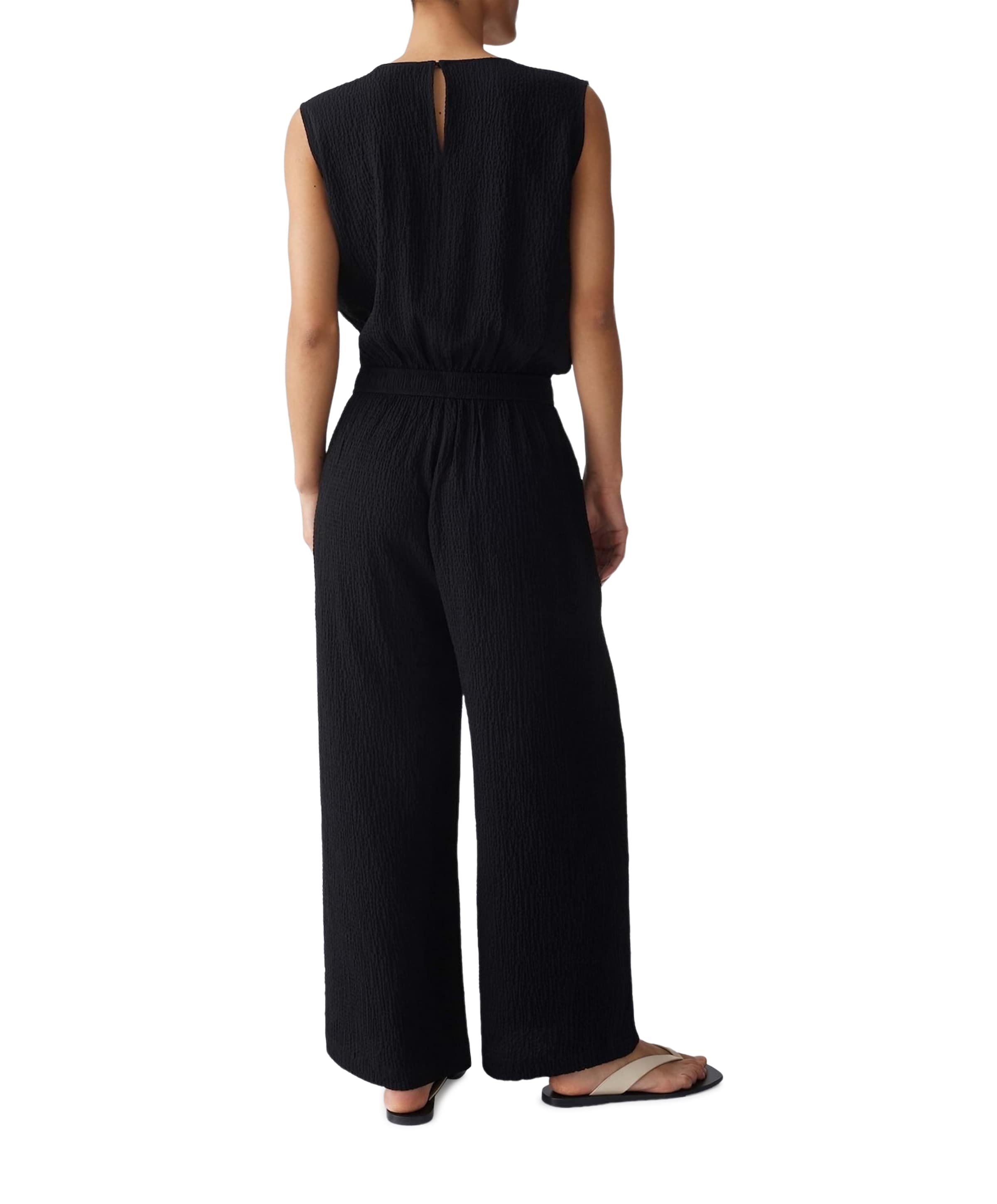 OPUS Mylara dames jumpsuit zwart