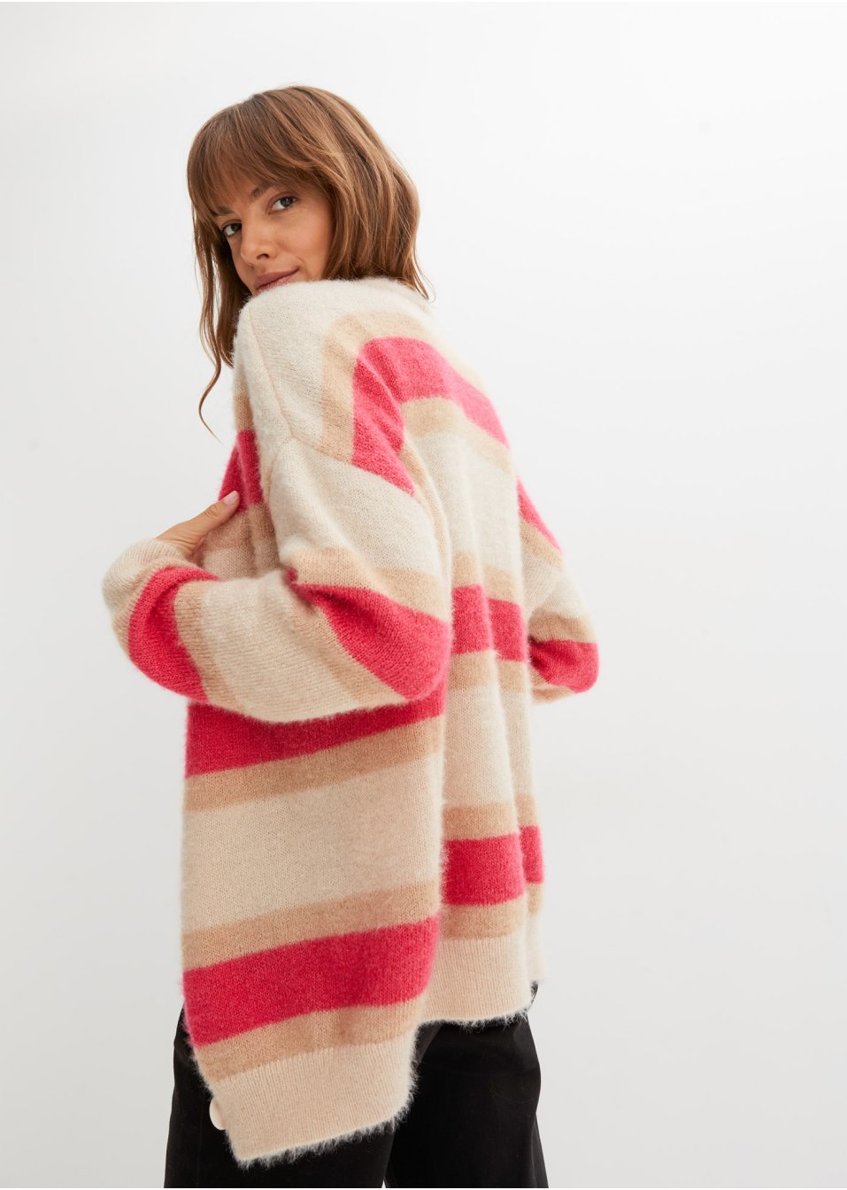 Gilet en maille rayé