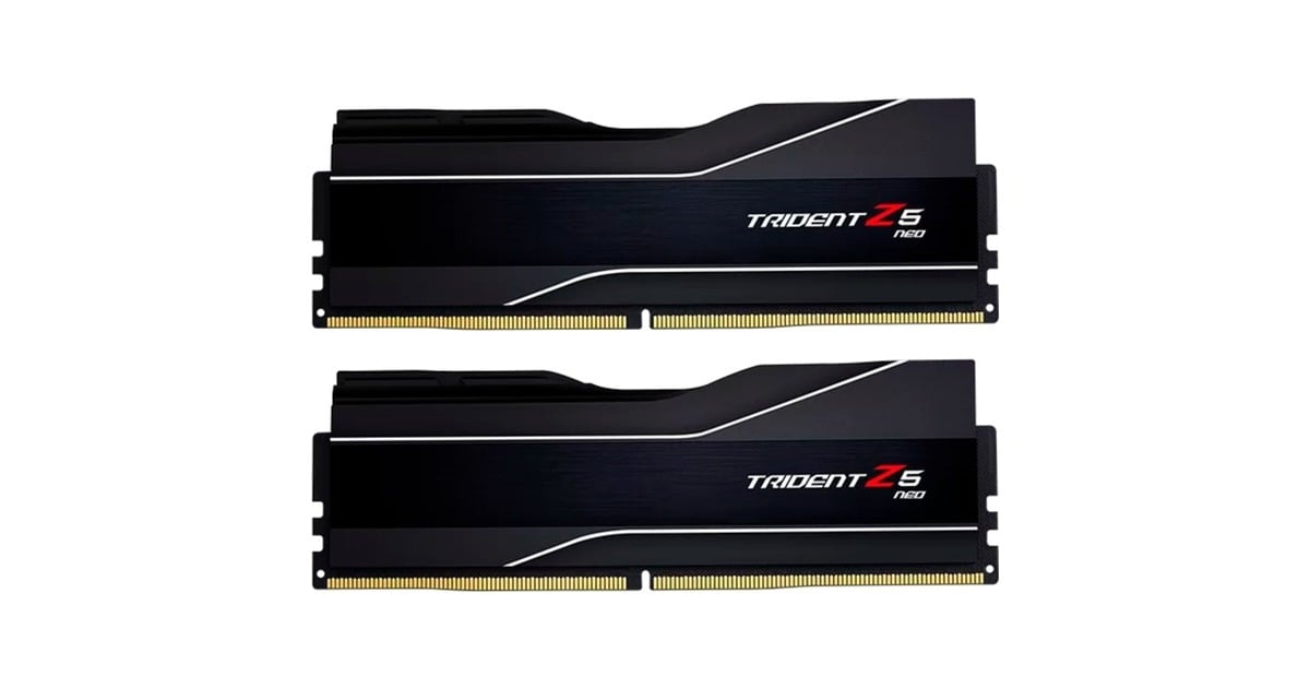 G.Skill64 GB DDR5-6000 Kit werkgeheugen  (Zwart, F5-6000J3040G32GX2-T, Trident Z5 NEO, AMD EXPO)