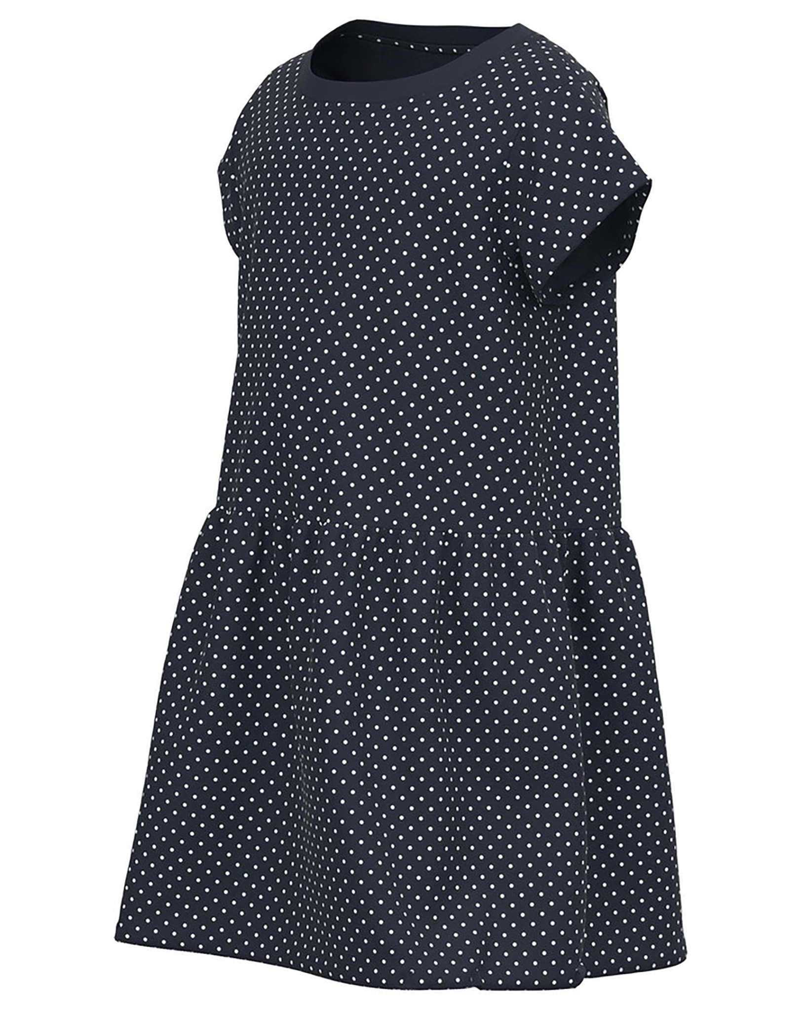 Kurzarmkleid NMFVAMAJA gepunktet in dark sapphire