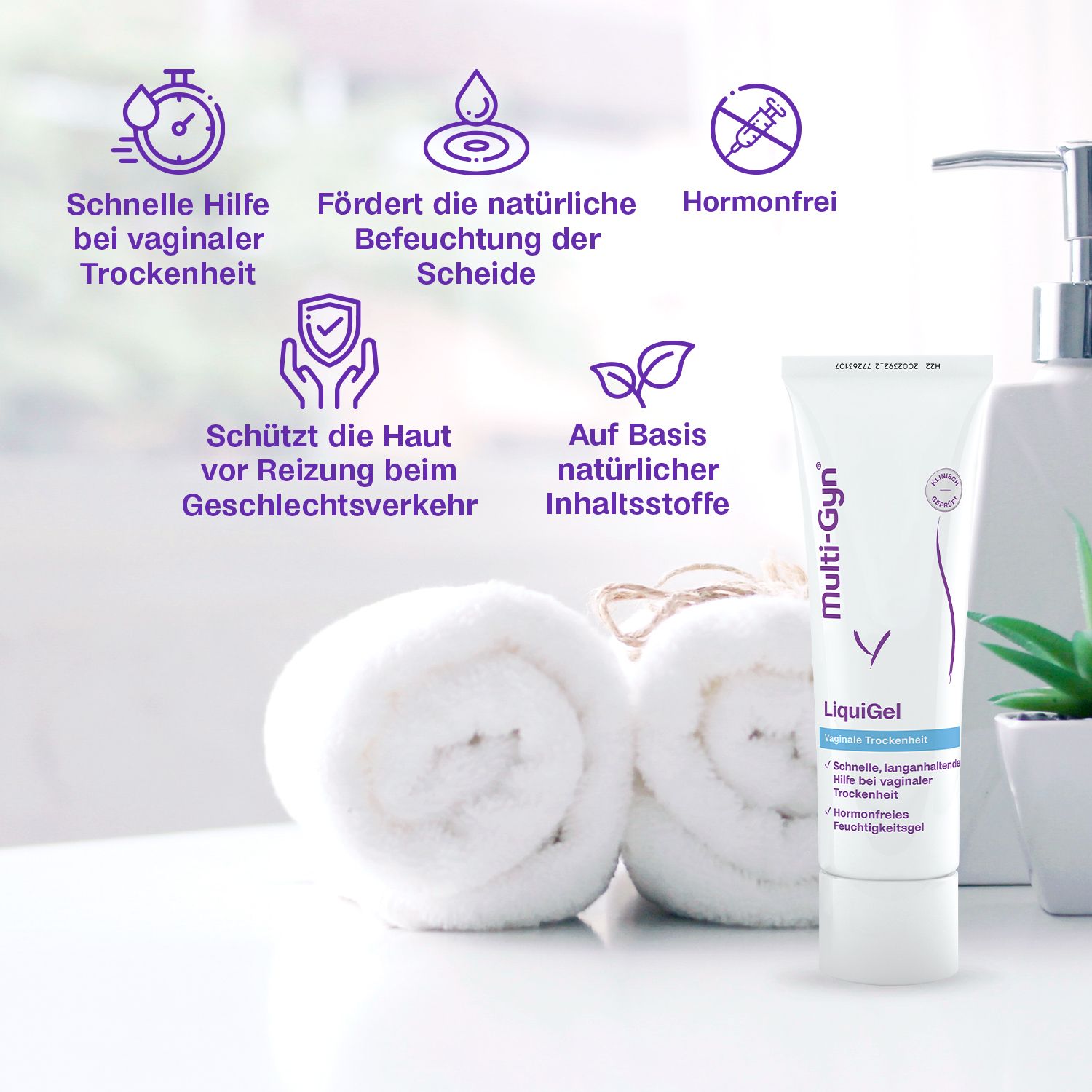 Multi-Gyn LiquiGel – zur Behandlung und Linderung von Scheidentrockenheit