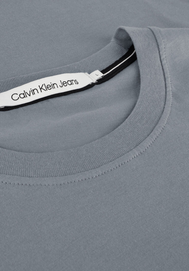 CALVIN KLEIN grijze calvin klein t-shirt badge turn up sleeve