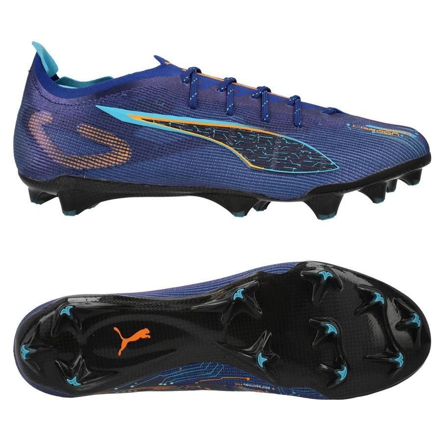 PUMA Ultra 5 Carbon FG Speed Edition - Bleu/Heat Fire/BLeu/Noir ÉDITION LIMITÉE
