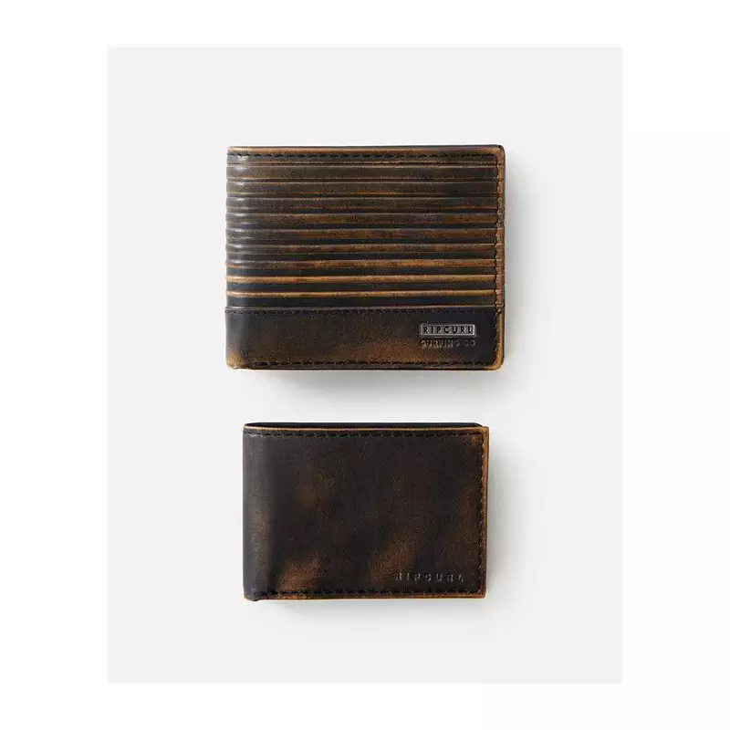 Portefeuille RIPCURL Stagger Rfid 2 In 1 Black/Brown