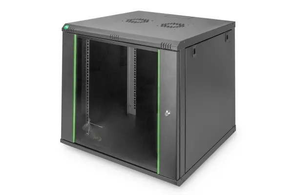 WALL MOUNTING CABINET 600X600MMRACK 12U DYNAMIC 638X600X600MM BLACK