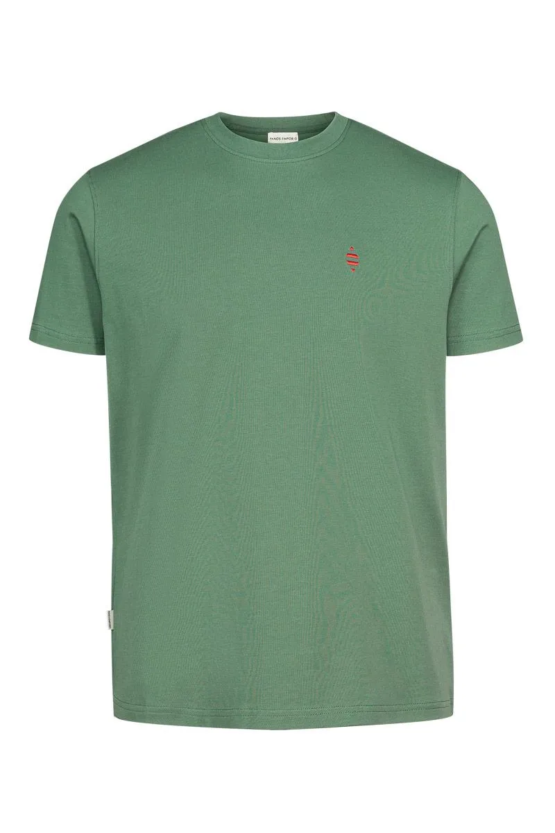 Panos Emporio PE ELEMENT TEE ORGANIC COTTON Earth green