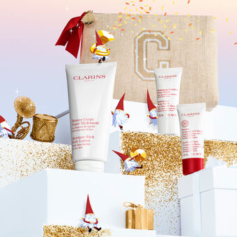 Coffret Rituel Peau Neuve : Baume Corps Super Hydratant, Gommage Peau Neuve, Baume Jeunesse des Mains