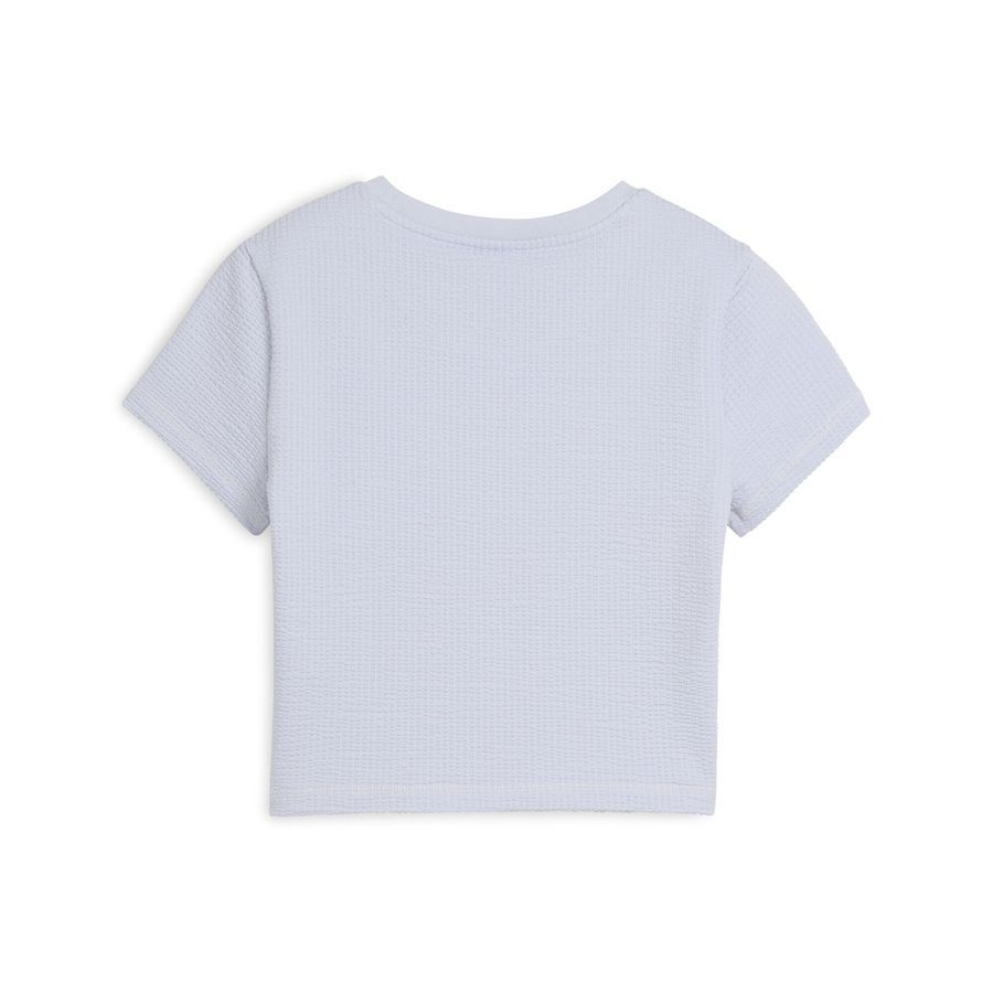 Puma DARE TO Kurzes figurbetontes T-Shirt aus strukturiertem Material