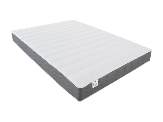 Ensemble 160 x 200 cm sommier coffre naturel clair + matelas mousse HD mémoire de forme et tissu 3D respirant ép.18cm - HEAVEN de YSMÉE
