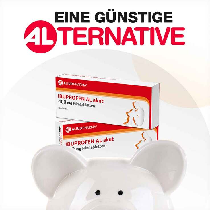 IBUPROFEN AL akut 400 mg Filmtabletten, 10 St