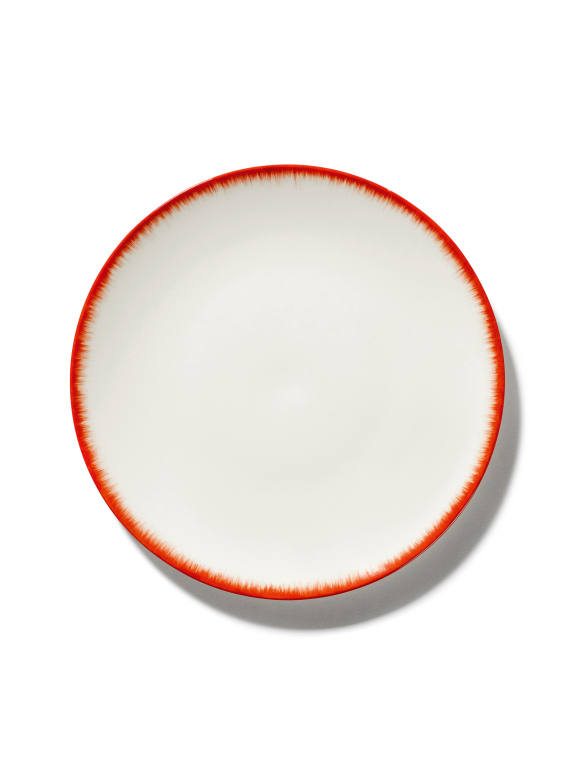 Serax Dé tableware by Ann Demeulemeester dinerbord Ø24 set van 2 White/Black 4