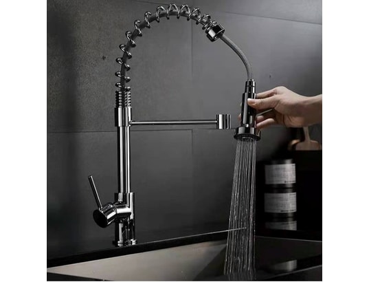 HUDOR - Mitigeur avec douchette Robinet de cuisine 805 chromé à tête amovible collection ery...