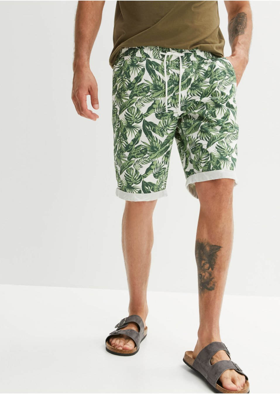 Lot de 2 bermudas taille extensible, Regular Fit