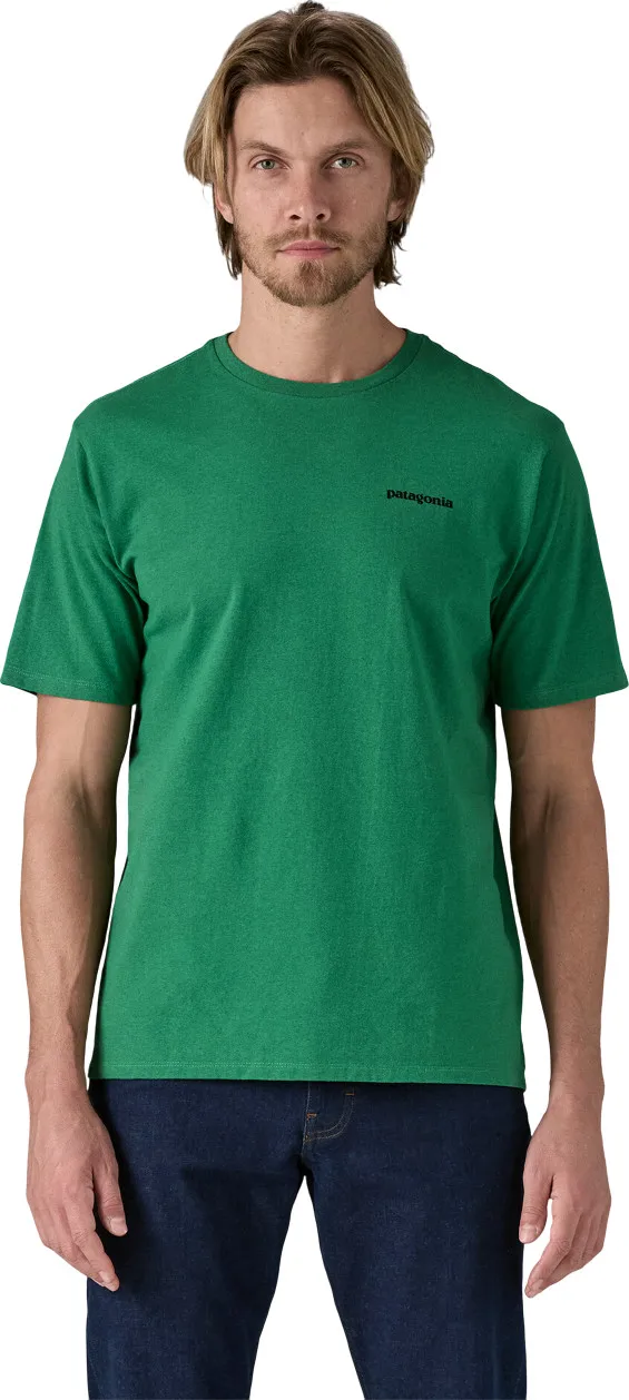 Patagonia Men's P-6 Logo Responsibili-Tee P-6 Outline: Heartleaf Green