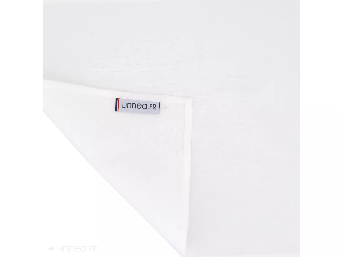 Chemin de table 45x150 cm DIABOLO Blanc traitement teflon