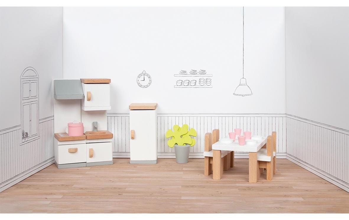 goki Puppenmöbel »Küchenausstattung Puppenhaus«