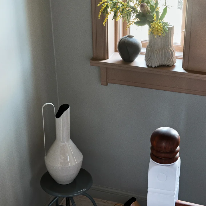 Broste Copenhagen - Magny Vase, H 43 cm, dunkelblau