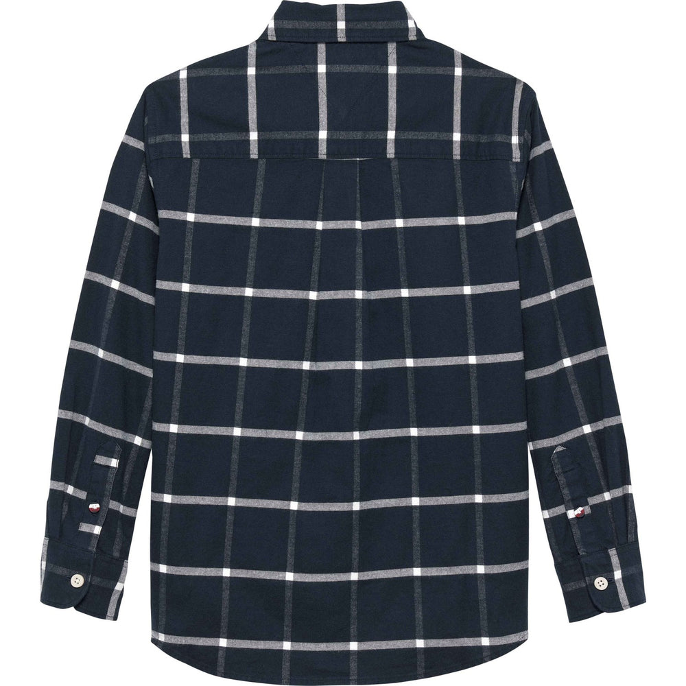 Køb Tommy Hilfiger Black Check Window Pane Check Skjorte Ls
