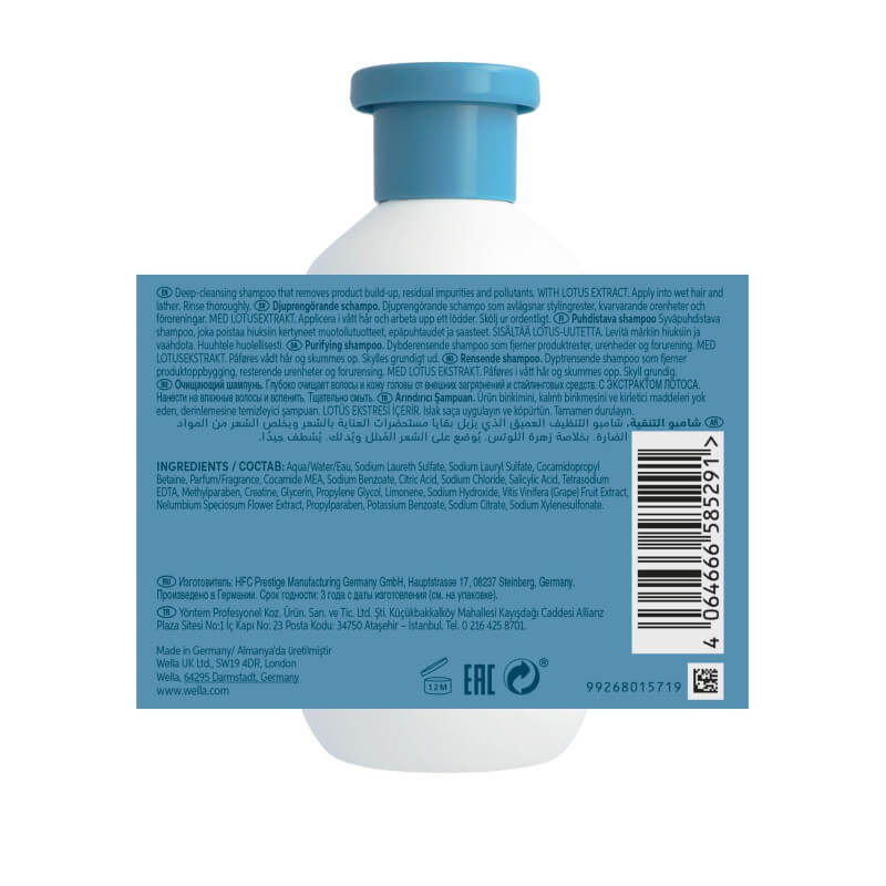 Shampooing purifiant cheveux gras Invigo Balance Wella 300ML