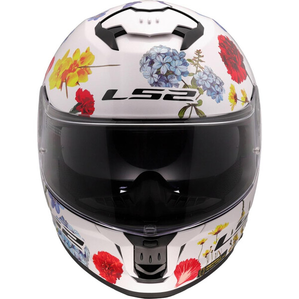 LS2 - Casque FF808 Stream II Flowers Blanc / Rouge / Violet / Jaune / Brillant