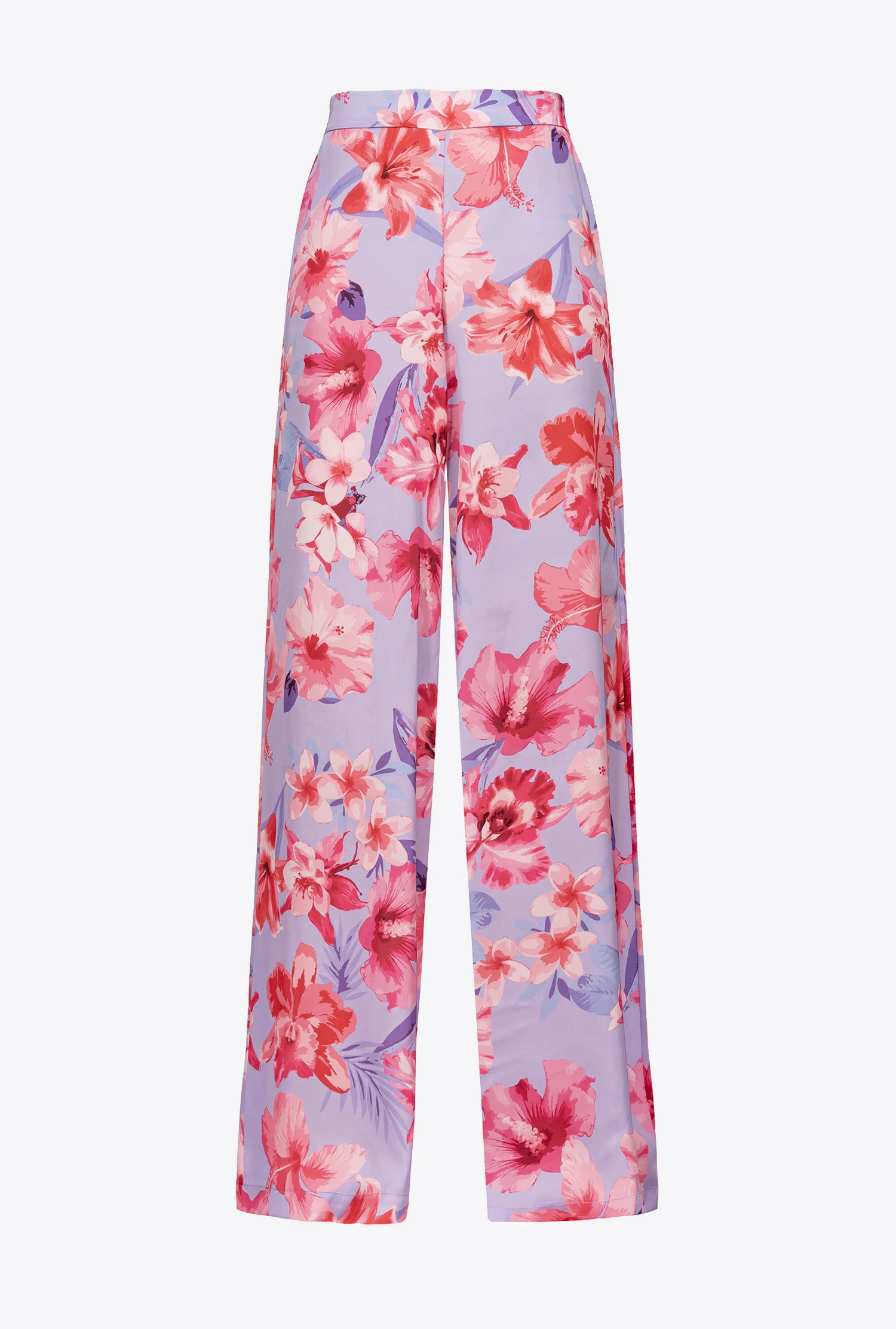 Pantalon ample à imprimé floral | Multicolore
