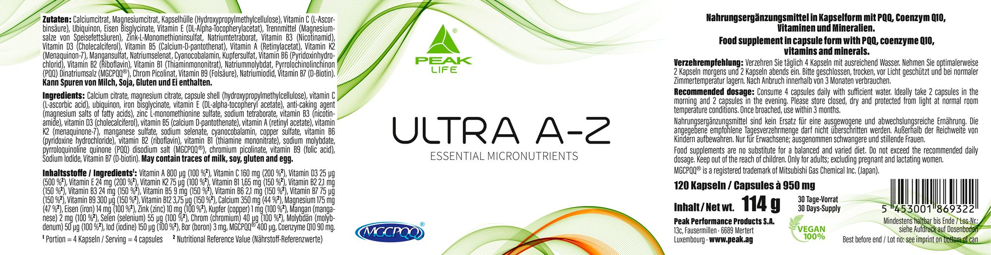 PEAK Ultra A-Z