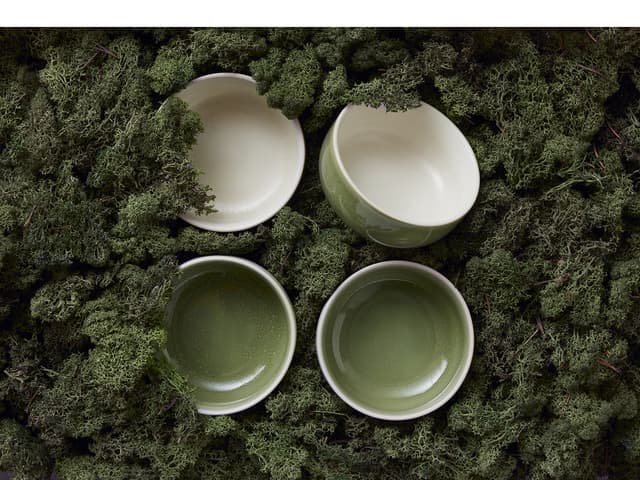 Studio Round North Skål 11 cm 4 stk. Moss mix