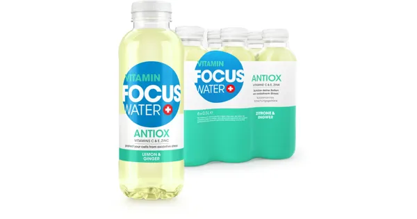 Focuswater Antiox Lemon 6x50cl