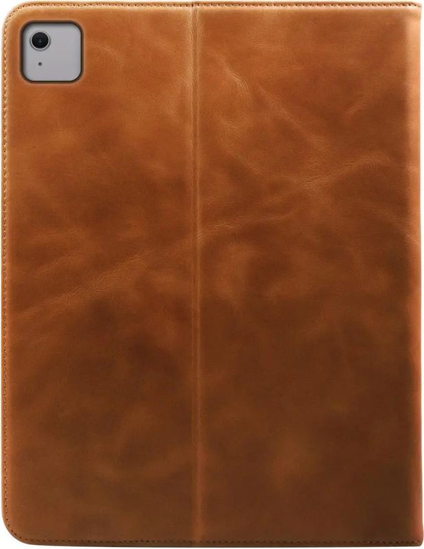 Rosso Deluxe - Book Case - Echt Leer - Bruin - Voor Apple iPad Air 11 (2024/2025)