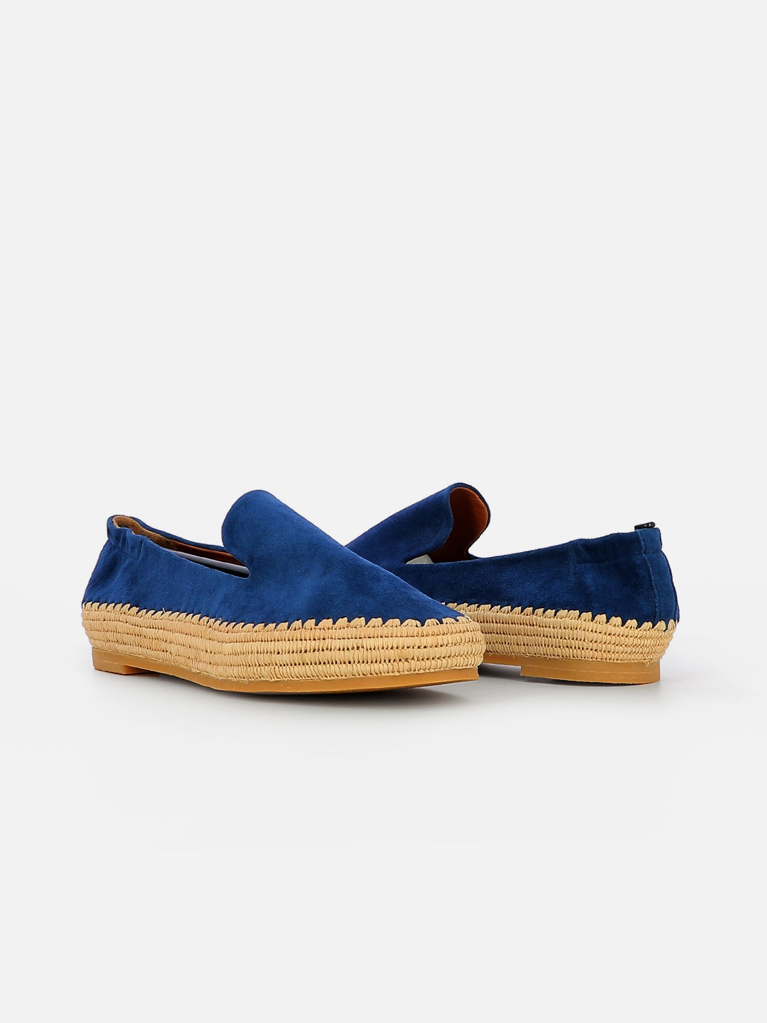 LOAFERS - IRMIS loafers, blue pacific & natural Straw