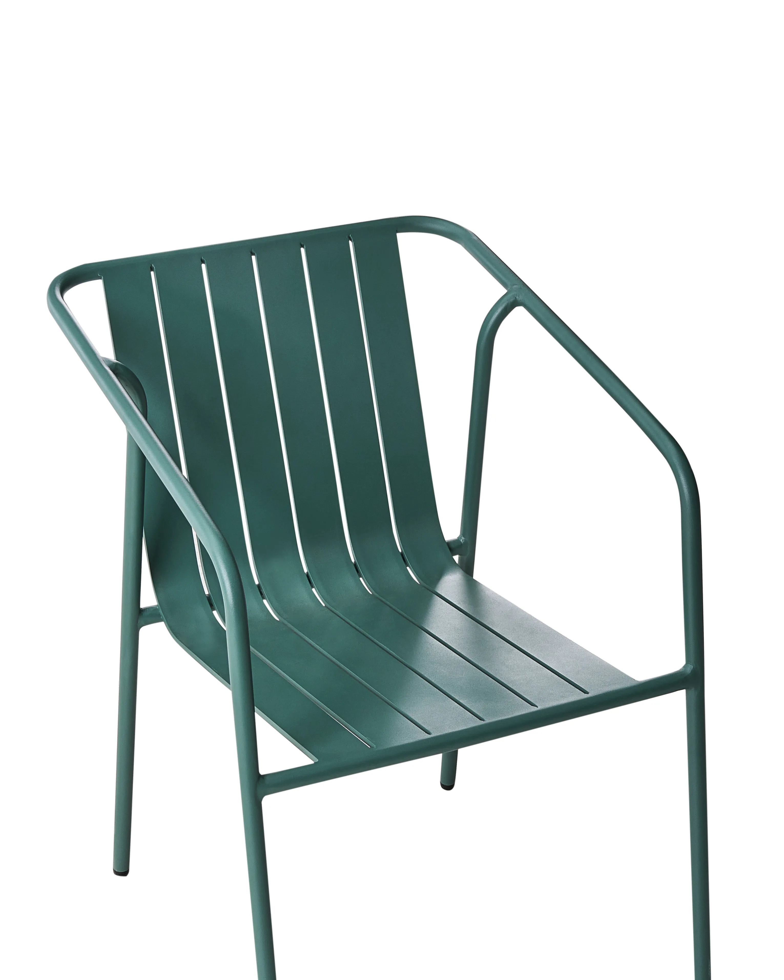 Set van 4 stoelen met zitkussen ASCIANO Metaal Groen