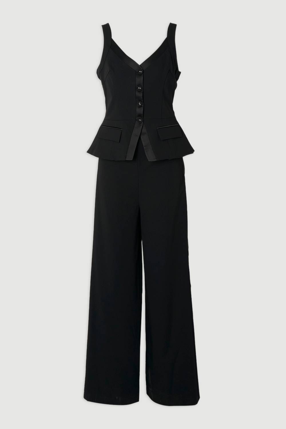 KarenMillen Combinaison Smoking Jambes Larges Ajustée