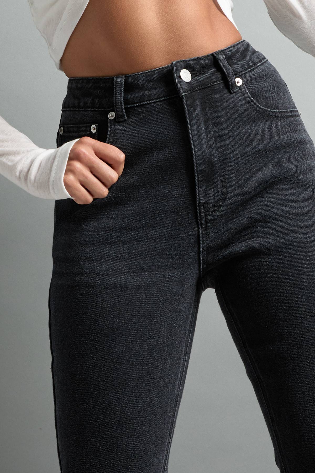 boohoo Le jean flare taille haute
