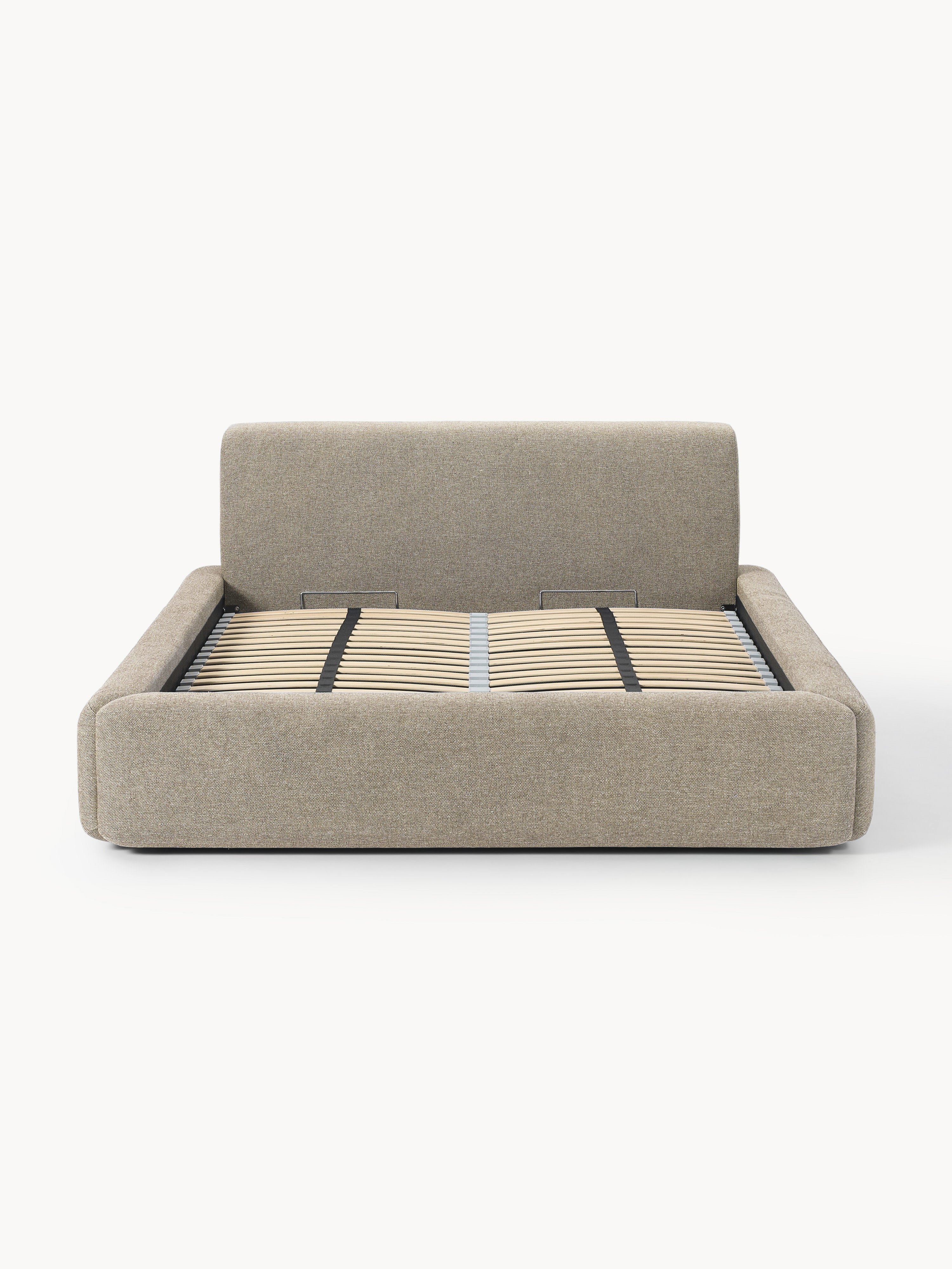 Gestoffeerd bed Melva met opbergruimte
