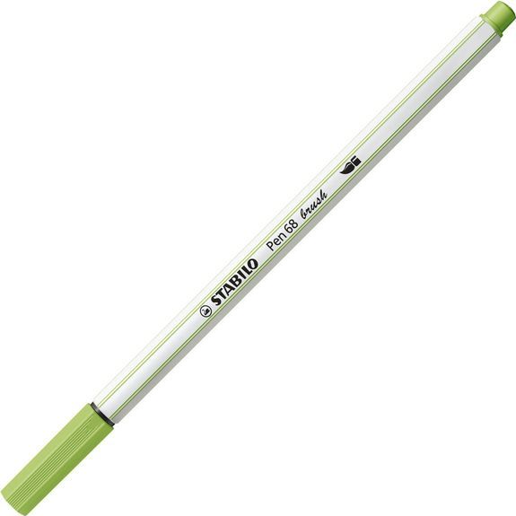 STABILO - Pen 68 Brush - Viltstiften - Pistache - 10 Stuks