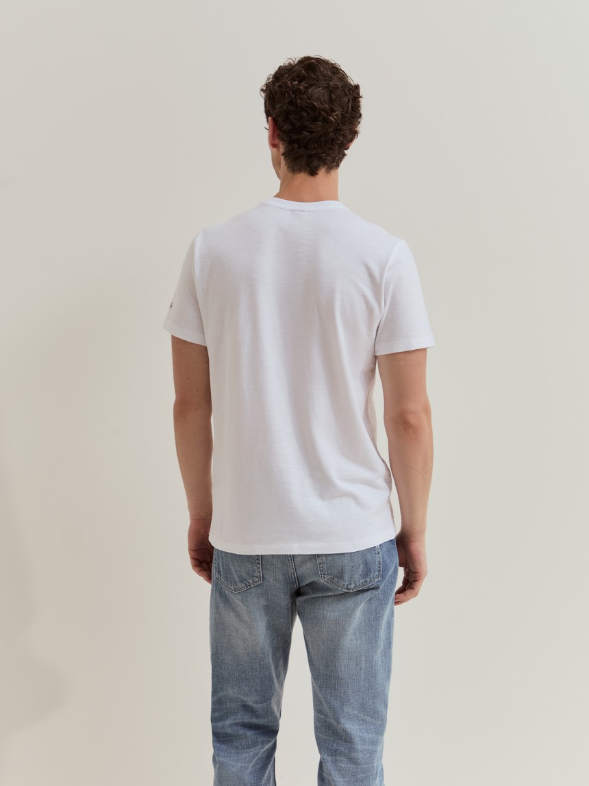 T-shirt de manga curta em algodão