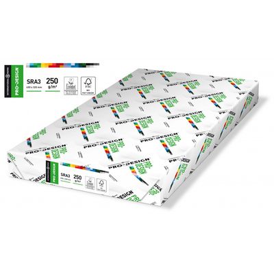 Pro-Design - Papier blanc - SRA3 (320 x 450 mm) - 250 g/m² - 4 x 125 feuilles